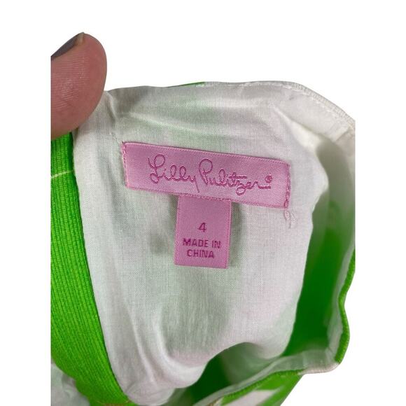 Lilly Pulitzer Skirt Lime Green Mini Tate Resort Stinger Bumble Bee Print Y2K 4 - Picture 7 of 10